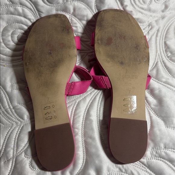 J. Crew Women's Pink Bow Sandals - Picture 3 of 4